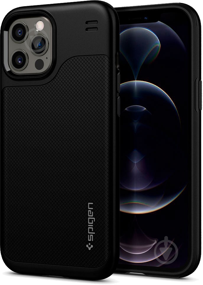 Чехол Spigen Hybrid NX Matte Black для Apple iPhone 12 Pro Max - фото 2