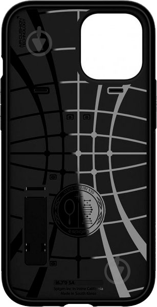 Чехол Spigen Slim Armor Black для Apple iPhone 12 Pro Max - фото 4