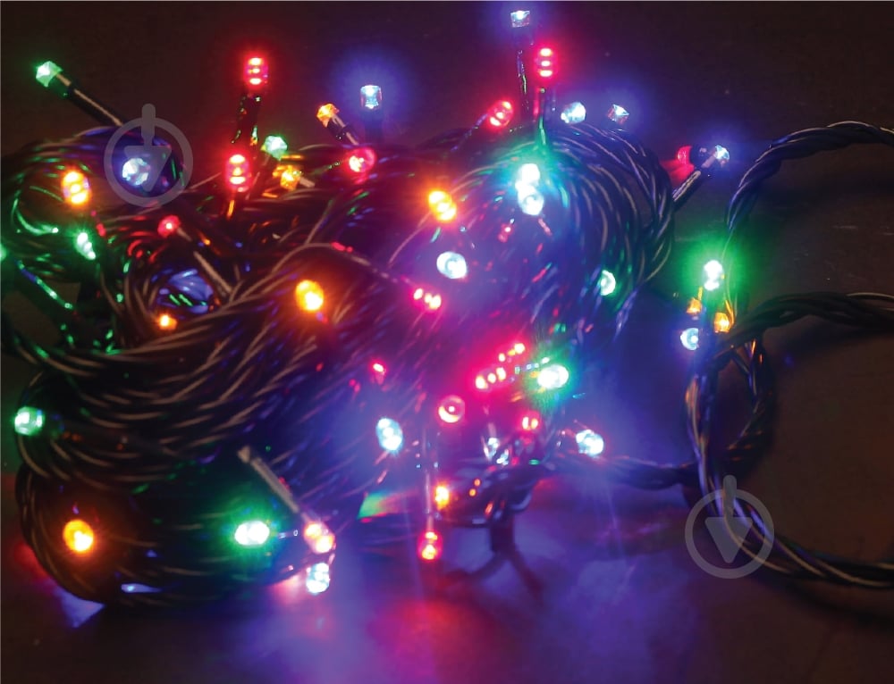 Электрогирлянда линейная Феєрія разноцветная встроенный светодиод (LED) 100 ламп 10 м - фото 1