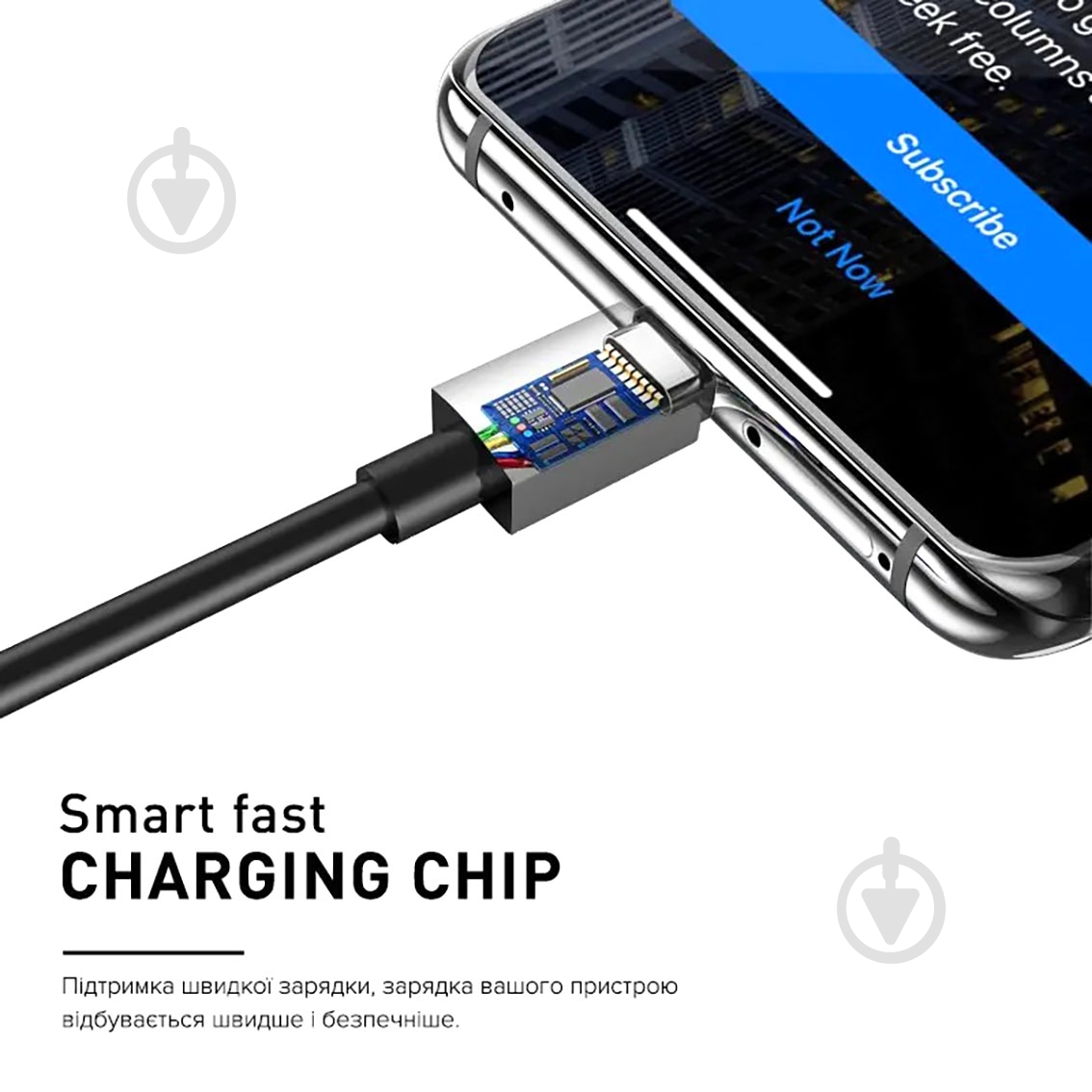 Кабель Luxe Cube 3A/60W USB C to USB 1,2 м белый (8889998698469) - фото 3