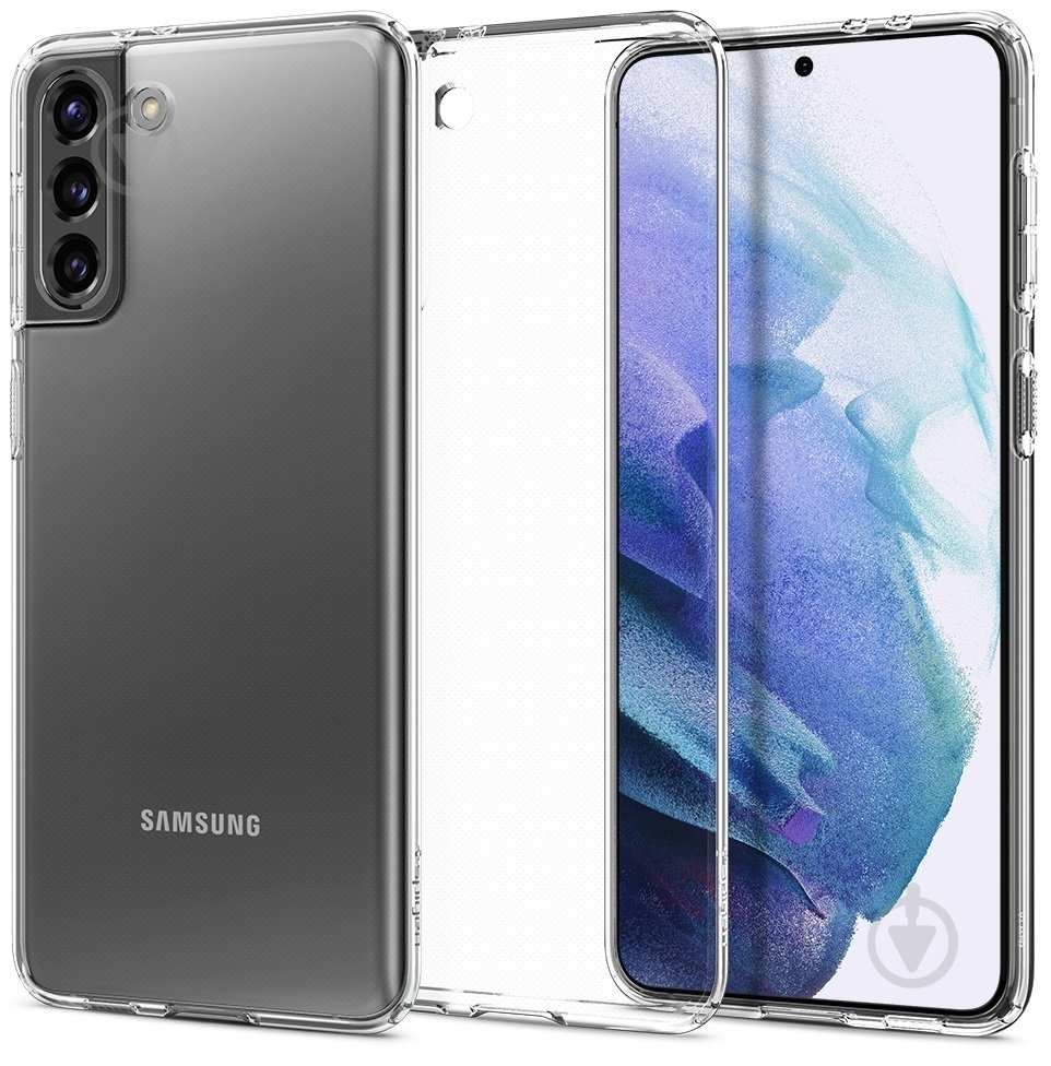 Чохол Spigen для Samsung Galaxy S21 Crystal Flex Crystal Clear ACS02447 - фото 8 Чохол Spigen для Samsung Galaxy S21 Crystal Flex Crystal Clear ACS02447 - фото 8