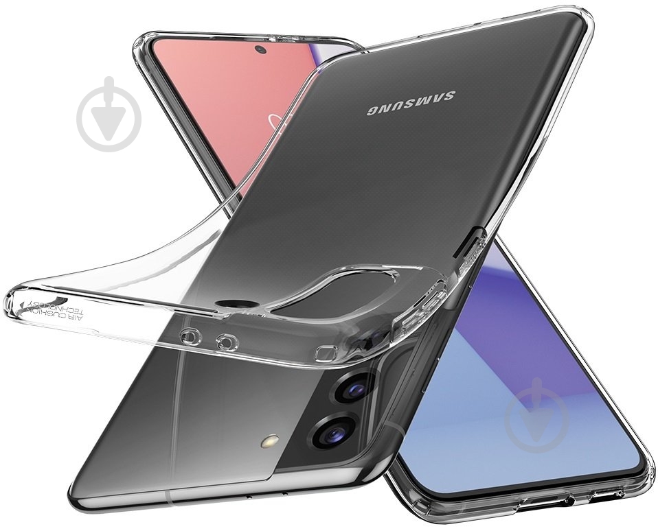 Чохол Spigen для Samsung Galaxy S21 Crystal Flex Crystal Clear ACS02447 - фото 9 Чохол Spigen для Samsung Galaxy S21 Crystal Flex Crystal Clear ACS02447 - фото 9