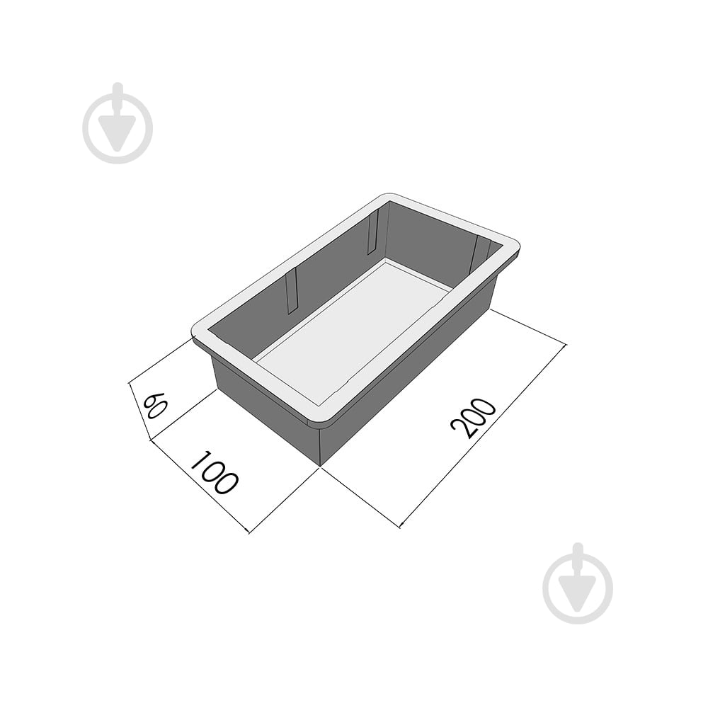 Форма Верес-2007 для тротуарной плитки h60 мм Кирпич гладкий - фото 3