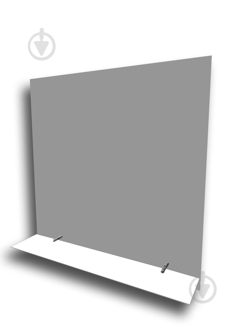 Зеркало МТ 750x550 мм с полочкой - фото 1