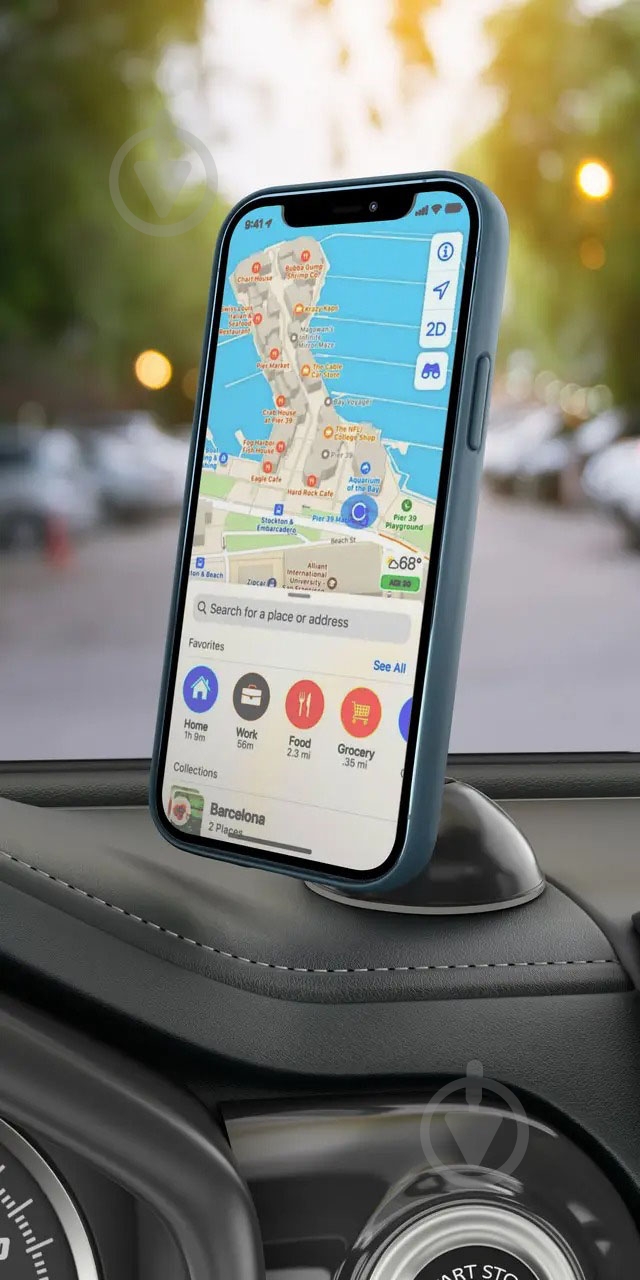 Держатель универсальный магнитный автомобильный Luxe Cube черный - фото 3