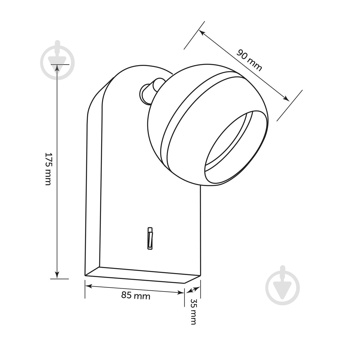 Бра LIGHT SET JASEN LS-WL 85175 1xGX53 белый - фото 2