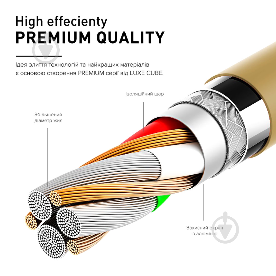 Кабель Luxe Cube Premium Lightning to USB 1 м серый (9780201379648) - фото 4 Кабель Luxe Cube Premium Lightning to USB 1 м серый (9780201379648) - фото 4