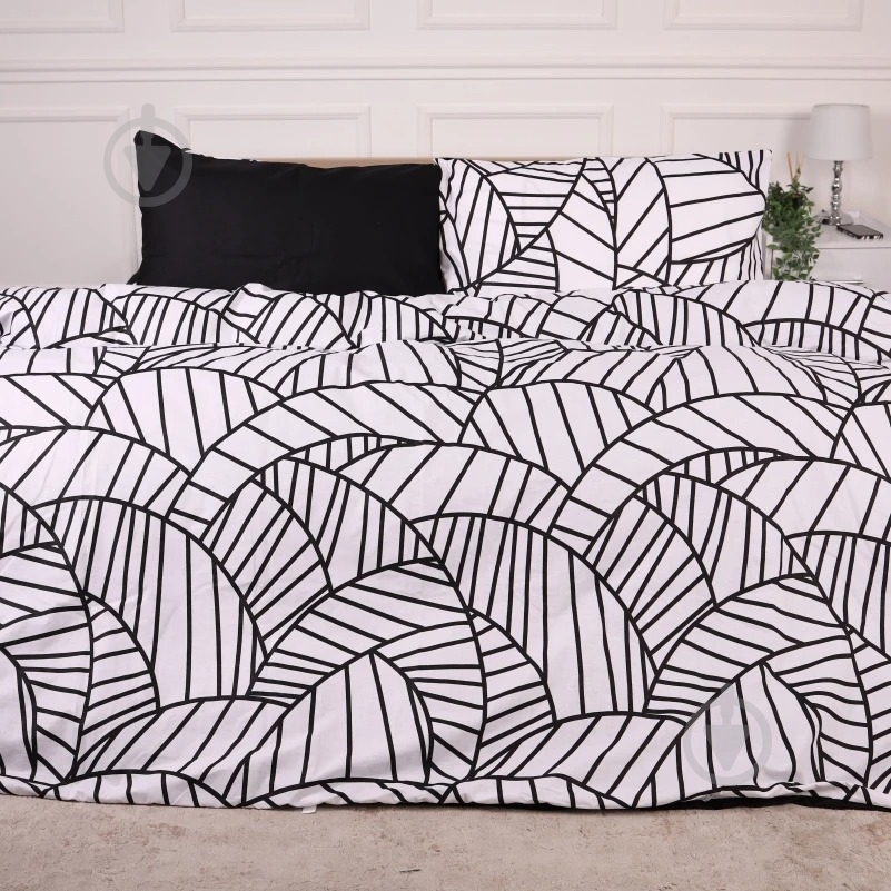 Комплект постельного белья Ranforce Elite 17-4846 Flavio 175х210 см черный с белым MirSon - фото 1 Комплект постельного белья Ranforce Elite 17-4846 Flavio 175х210 см черный с белым MirSon - фото 1