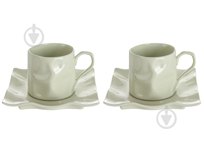 Чашка для кофе с блюдцем Lefard Бэсик 120 мл 4 предмета 264-711 - фото 1 Чашка для кофе с блюдцем Lefard Бэсик 120 мл 4 предмета 264-711 - фото 1