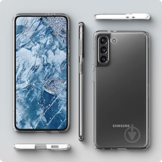 Чехол Spigen для Samsung Galaxy S21+ Crystal Flex Crystal Clear ACS02414 - фото 3