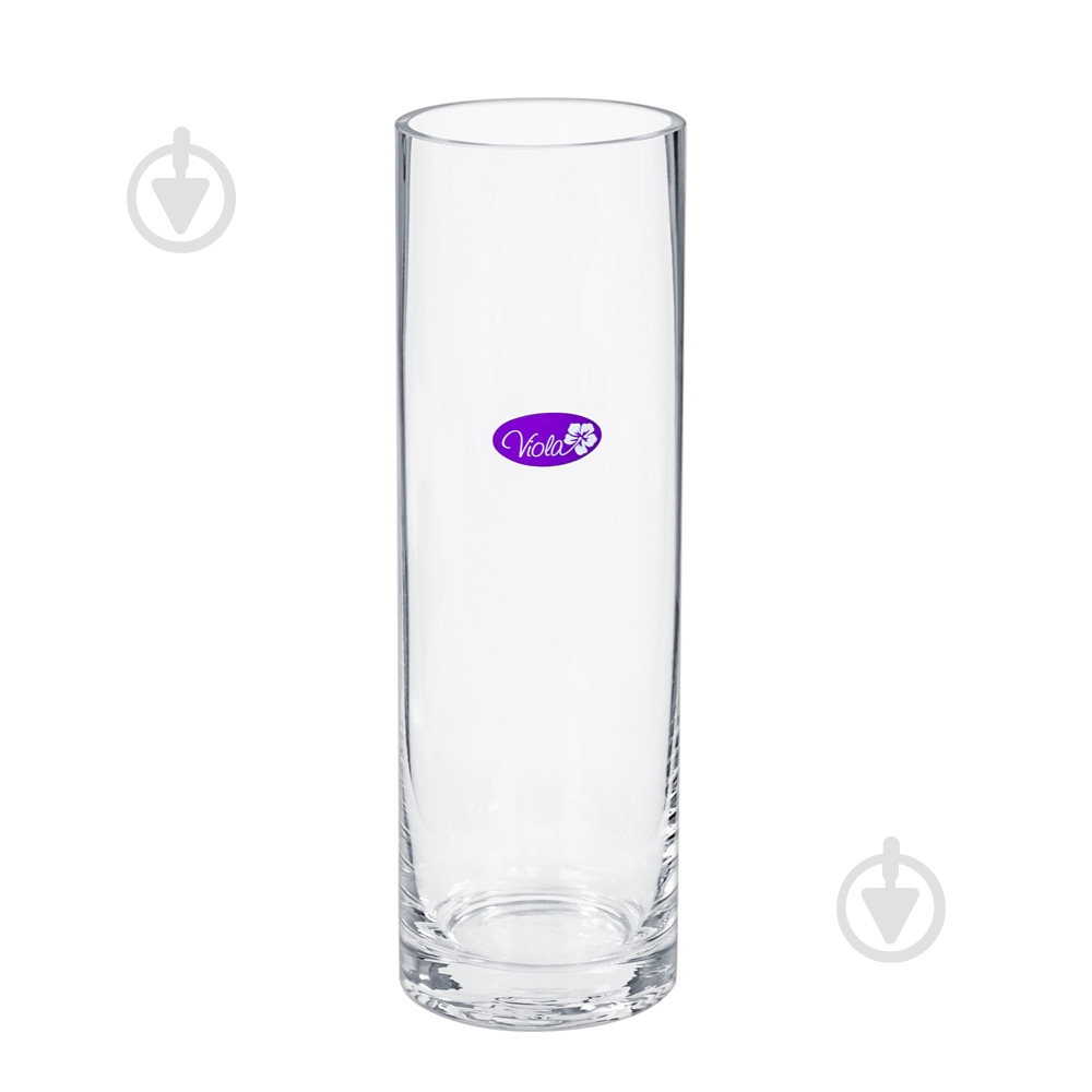 Ваза скляна Viola 8x25 см 31-108-046 26 см прозора - фото 1
