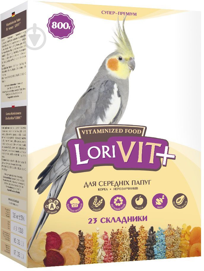 Корм Лорі для средних попугаев ЛориВит+ Фл038 - фото 1