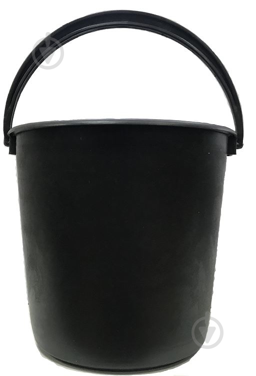 Ведро обычное 10 л черный - фото 1