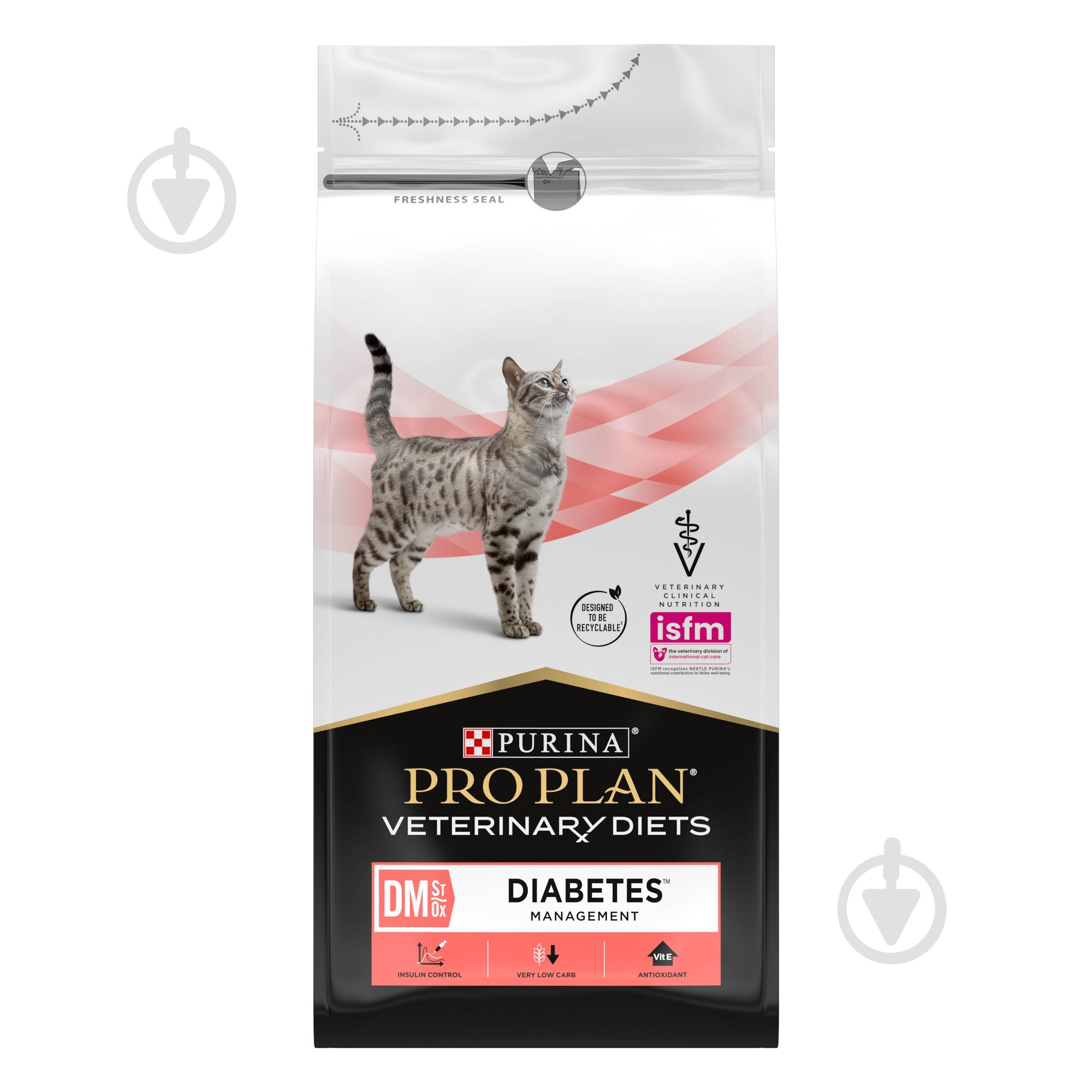 Корм сухий для дорослих котів ProPlan by Purina VETERINARY DIETS DM ST/OX Diabetes Managment - фото 2 Корм сухий для дорослих котів ProPlan by Purina VETERINARY DIETS DM ST/OX Diabetes Managment - фото 2