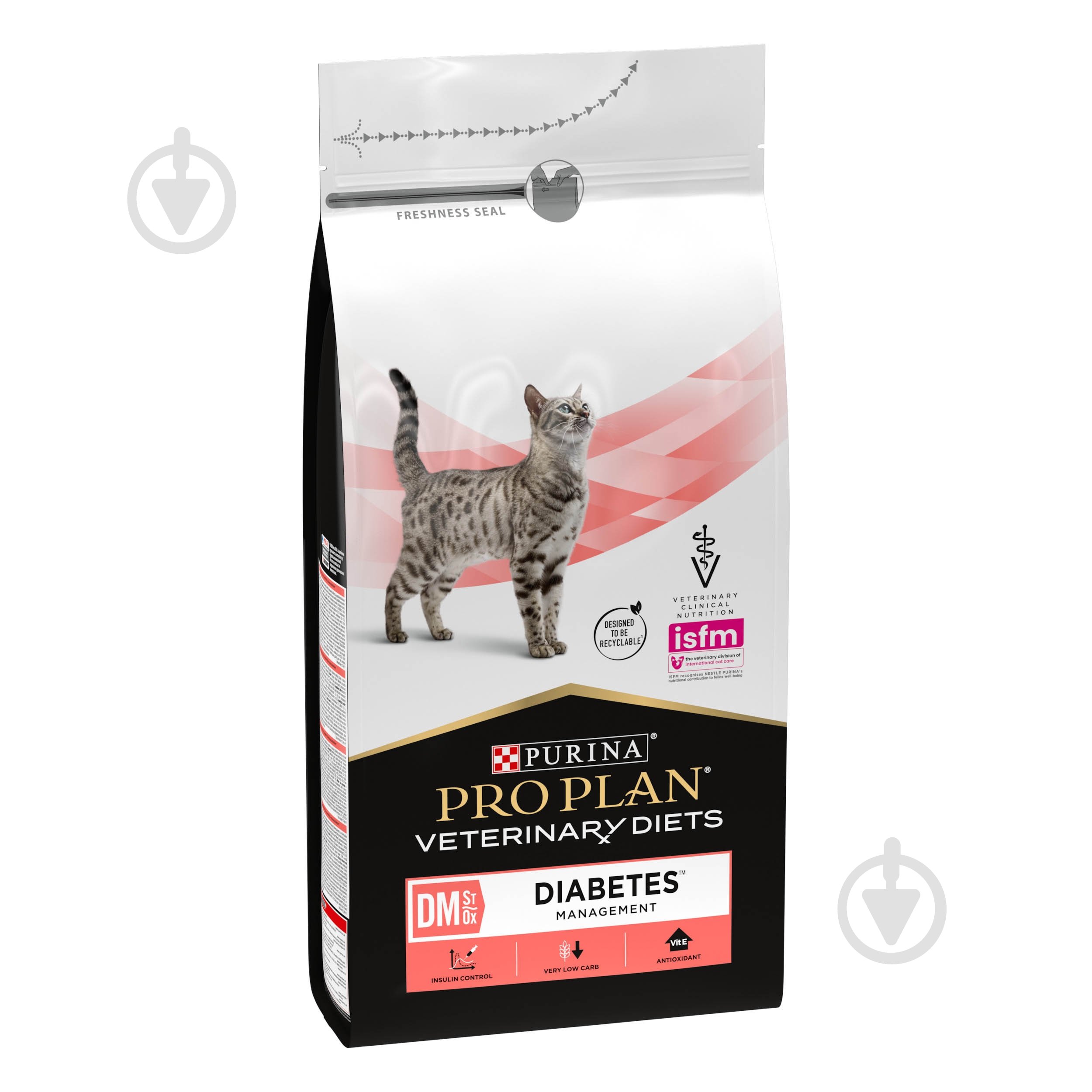 Корм сухий для дорослих котів ProPlan by Purina VETERINARY DIETS DM ST/OX Diabetes Managment - фото 3 Корм сухий для дорослих котів ProPlan by Purina VETERINARY DIETS DM ST/OX Diabetes Managment - фото 3