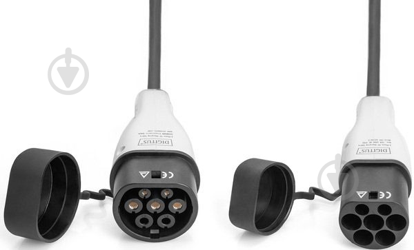 Кабель зарядный Digitus EV Three Phase 415V 32A 5 m Type 2 to Type 2 Spiral - фото 2 Кабель зарядный Digitus EV Three Phase 415V 32A 5 m Type 2 to Type 2 Spiral - фото 2