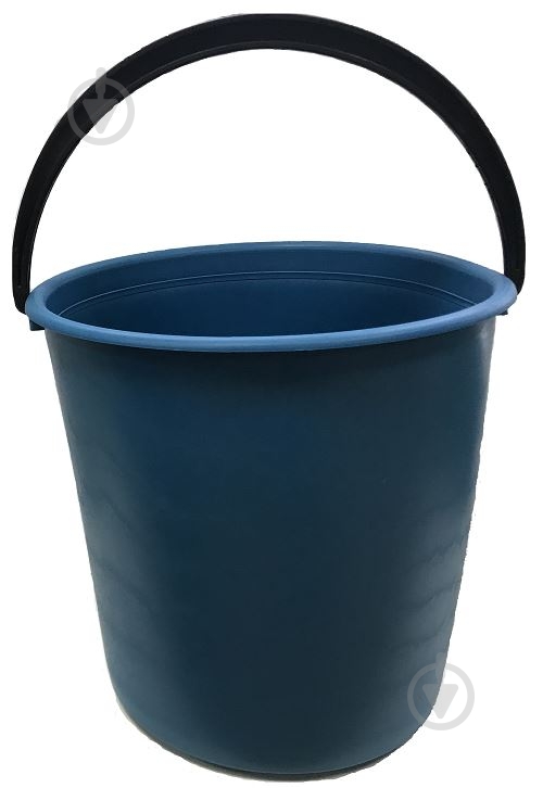 Ведро обычное 10 л синий - фото 1