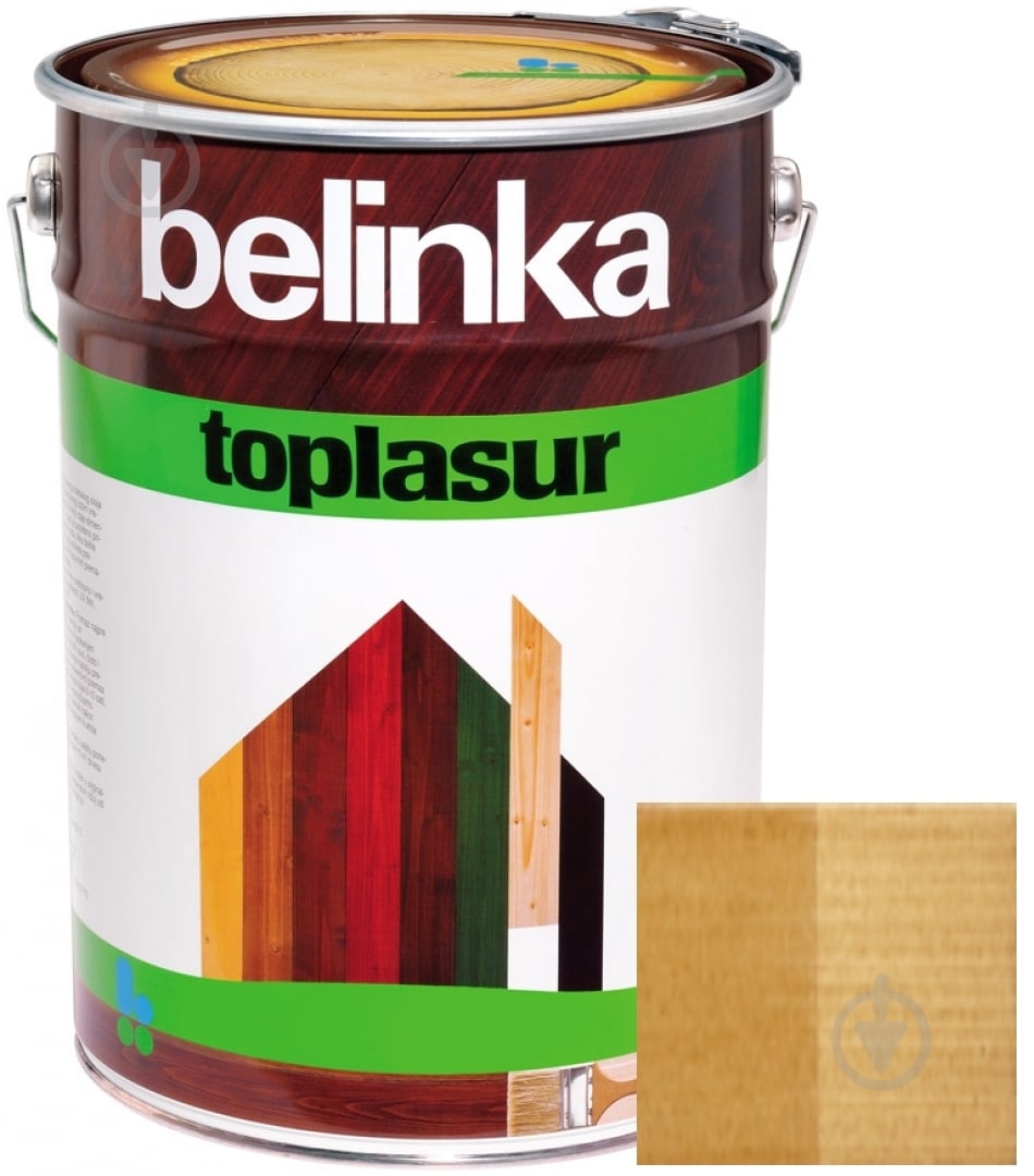 Краска-лазурь Belinka Toplasur 15 дуб полуглянец 10 л - фото 1