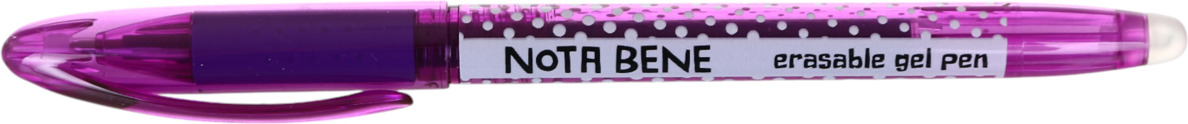 Набор ручек гелевых Nota Bene пиши-сотри + 9 стержней 0,5 мм фиолетовый - фото 4