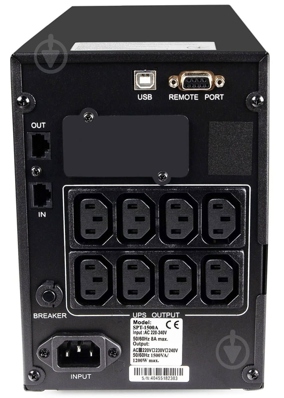 Джерело безперебійного живлення (ДБЖ) Powercom SPT-1000-II IEC LCD SPT.1000.II.LCD - фото 3 Джерело безперебійного живлення (ДБЖ) Powercom SPT-1000-II IEC LCD SPT.1000.II.LCD - фото 3