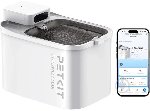 Поилка PETKIT Eversweet MAX Smart Pet Drinking Fountain White (P4115) - фото 3