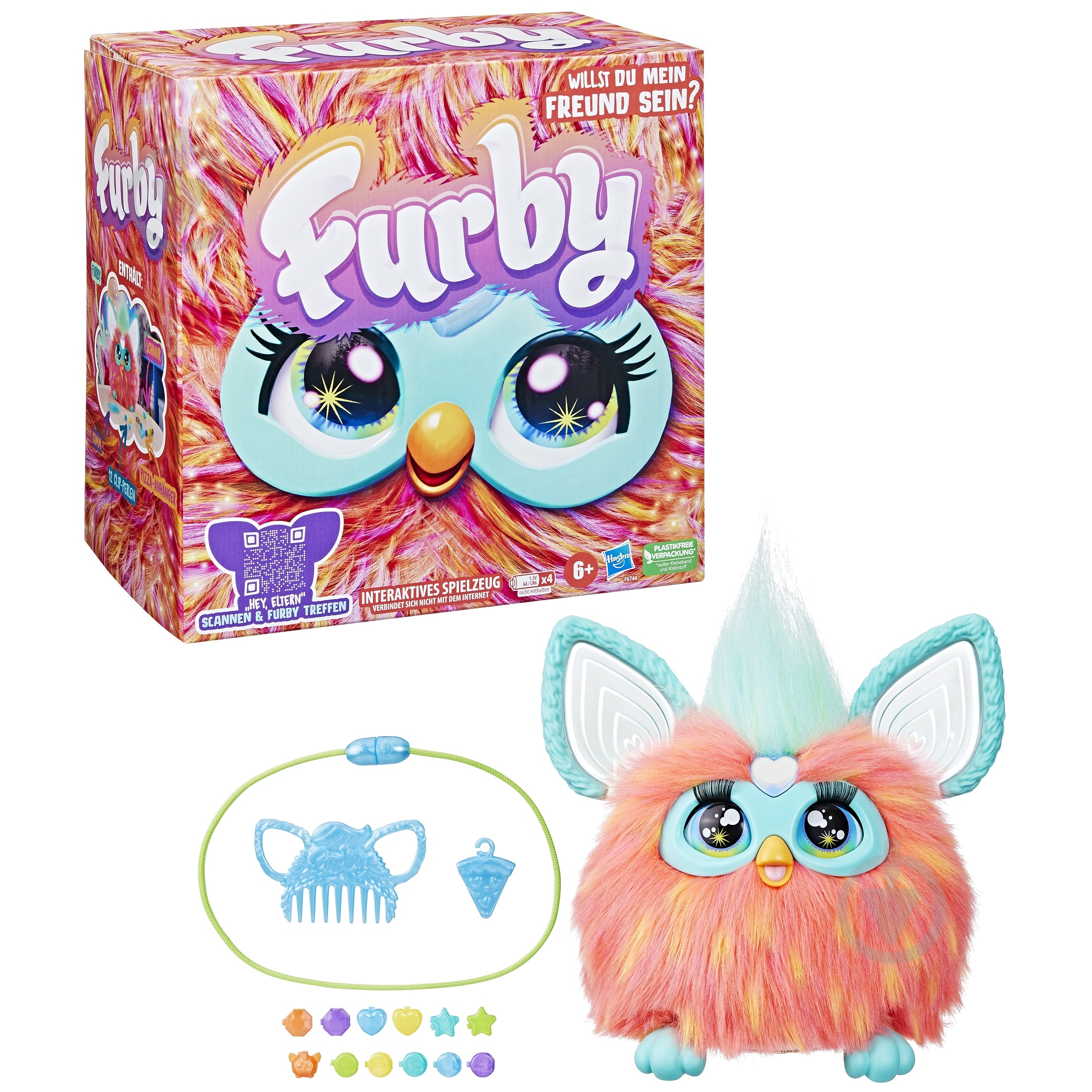 ᐉ Іграшка інтерактивна Hasbro Furby Кораловий F6744 • Краща ціна