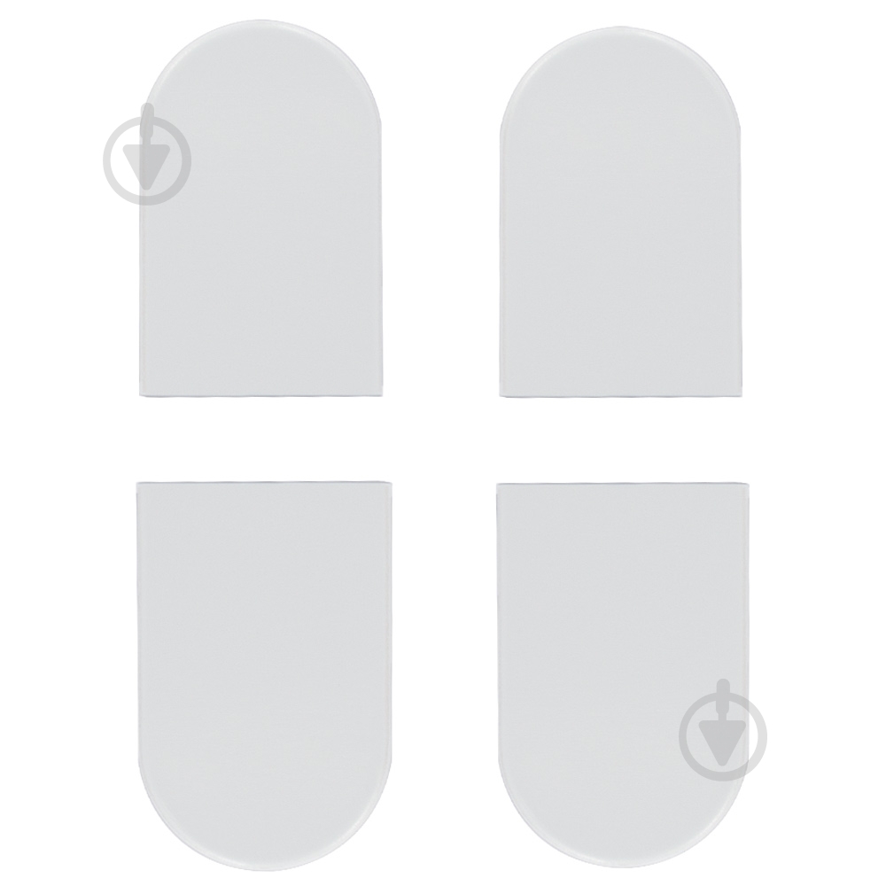 Колпачок для петли AGB 57711 Eclipse 3.2 E302001691 4x70x46мм белый 4 шт. - фото 1 Колпачок для петли AGB 57711 Eclipse 3.2 E302001691 4x70x46мм белый 4 шт. - фото 1