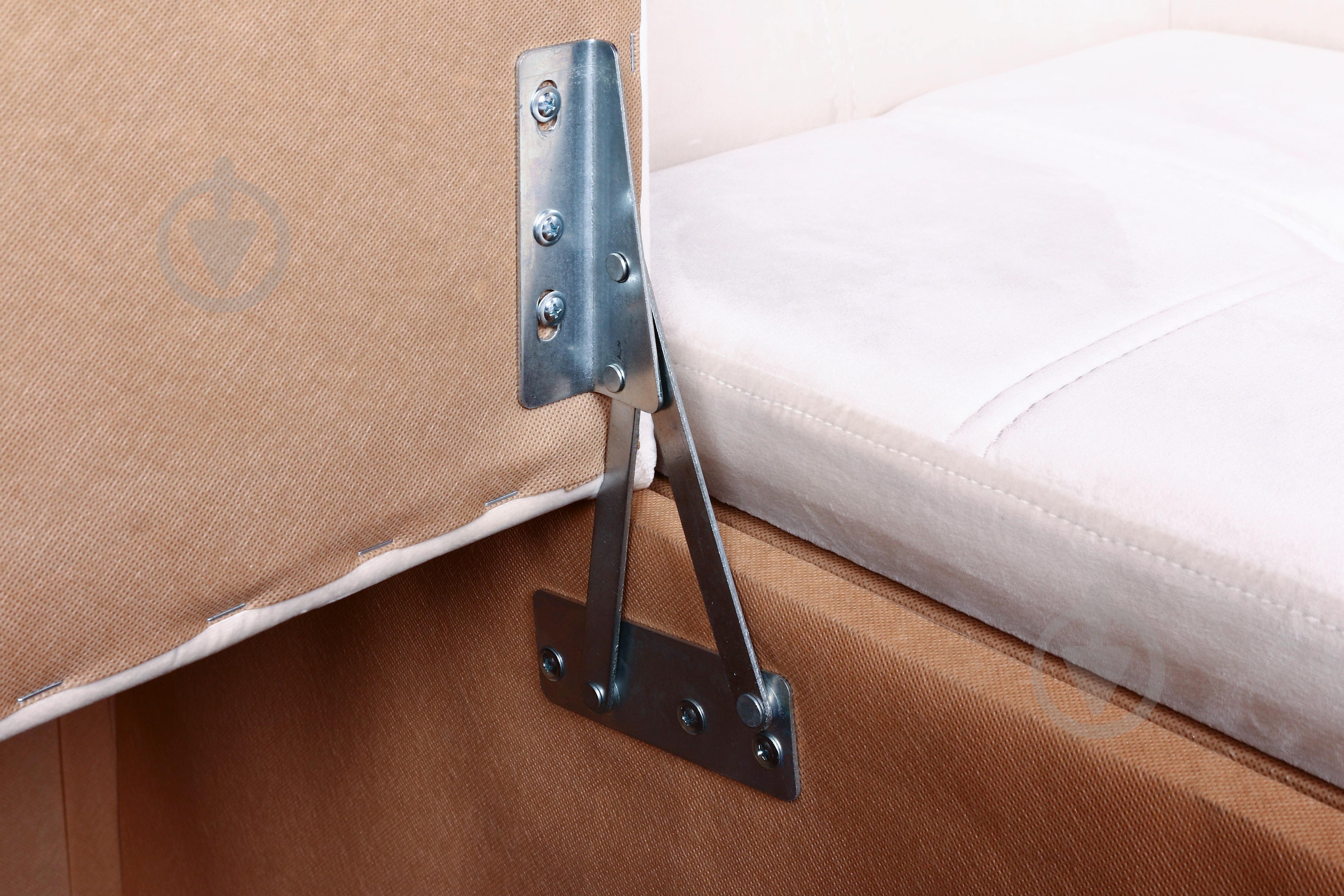 Уголок кухонный Lion Атлант 2000х1400х860 Лили 09 без спального места бежевый / бежевый - фото 3