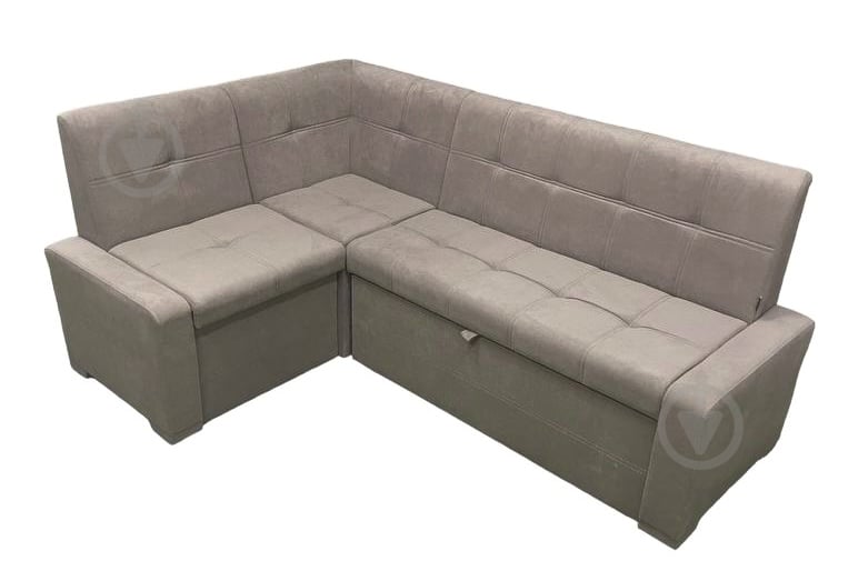 Уголок кухонный Lion Атлант 2000х1400х860 Лили 09 без спального места бежевый / бежевый - фото 1