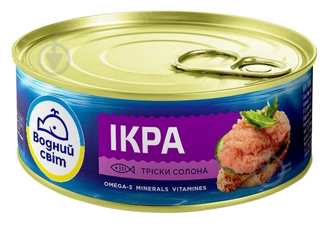 Икра трески соленая 100 г Водный Мир - фото 1