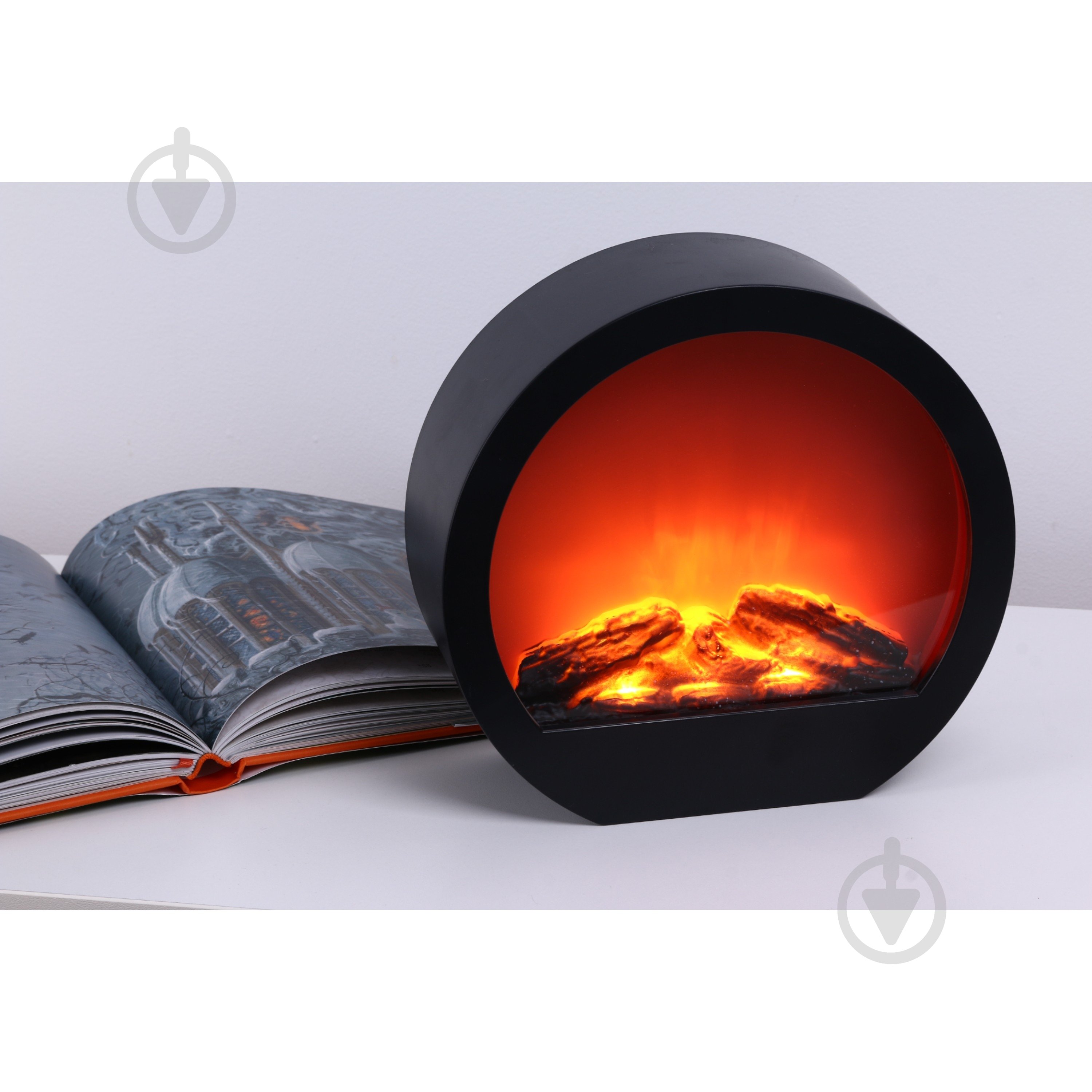 Свеча LED камин 25х9х23 см черный Sensio - фото 1