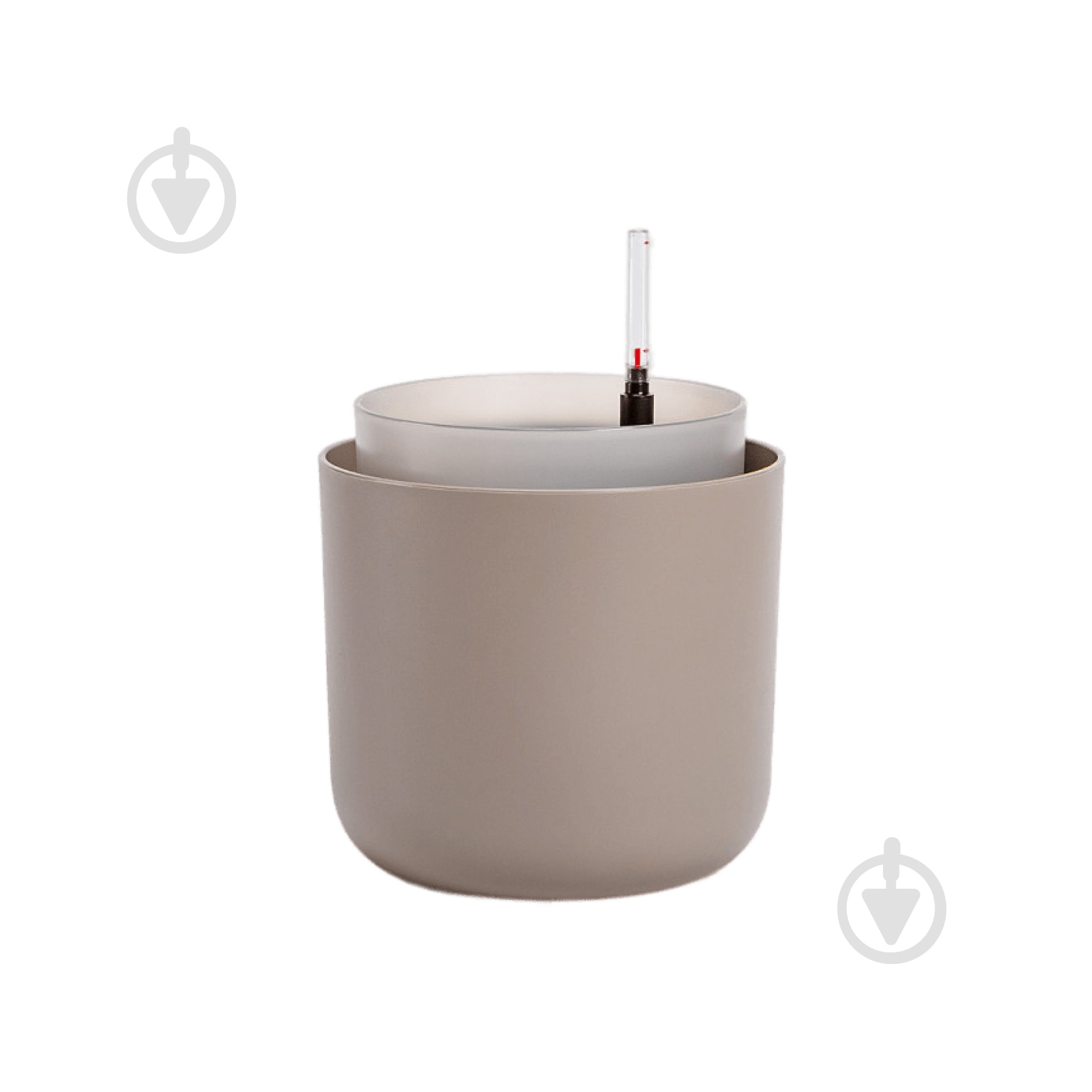 Вазон пластиковий Plastia з системою автополиву Tolita 19 см круглий 2,2 л коричневий (1707081907) - фото 1 Вазон пластиковий Plastia з системою автополиву Tolita 19 см круглий 2,2 л коричневий (1707081907) - фото 1