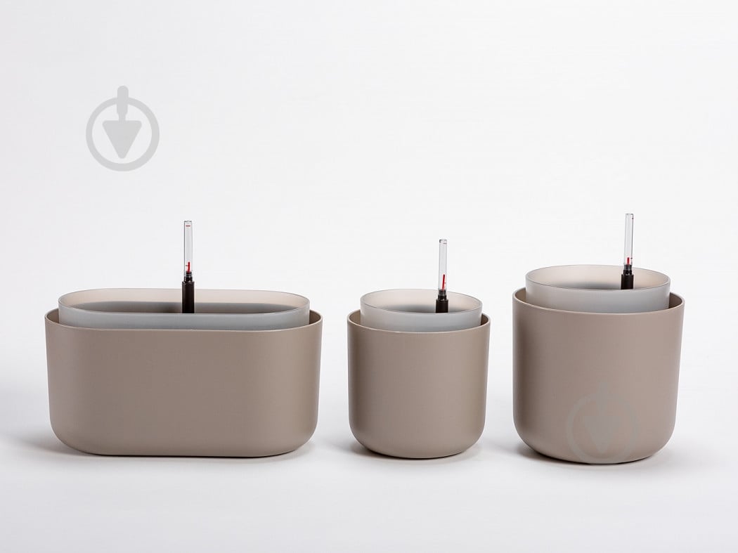 Вазон пластиковий Plastia з системою автополиву Tolita 19 см круглий 2,2 л коричневий (1707081907) - фото 8 Вазон пластиковий Plastia з системою автополиву Tolita 19 см круглий 2,2 л коричневий (1707081907) - фото 8