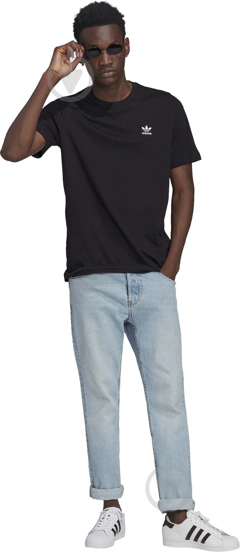 Футболка Adidas ESSENTIAL TEE GN3416 р.XL черный - фото 3 Футболка Adidas ESSENTIAL TEE GN3416 р.XL черный - фото 3