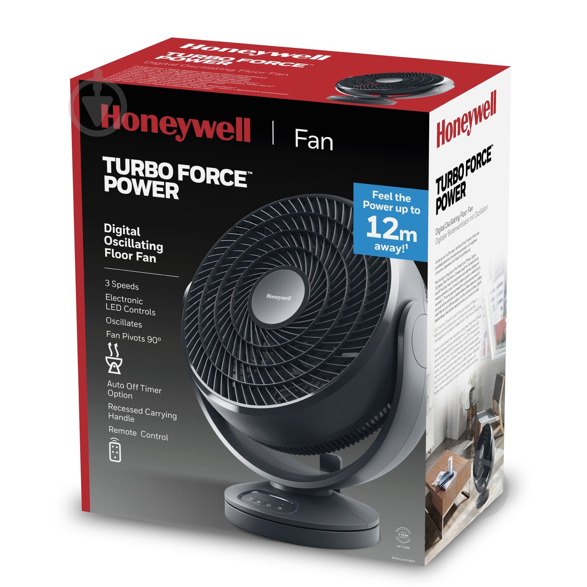 Вентилятор Honeywell HF715BE4 - фото 3