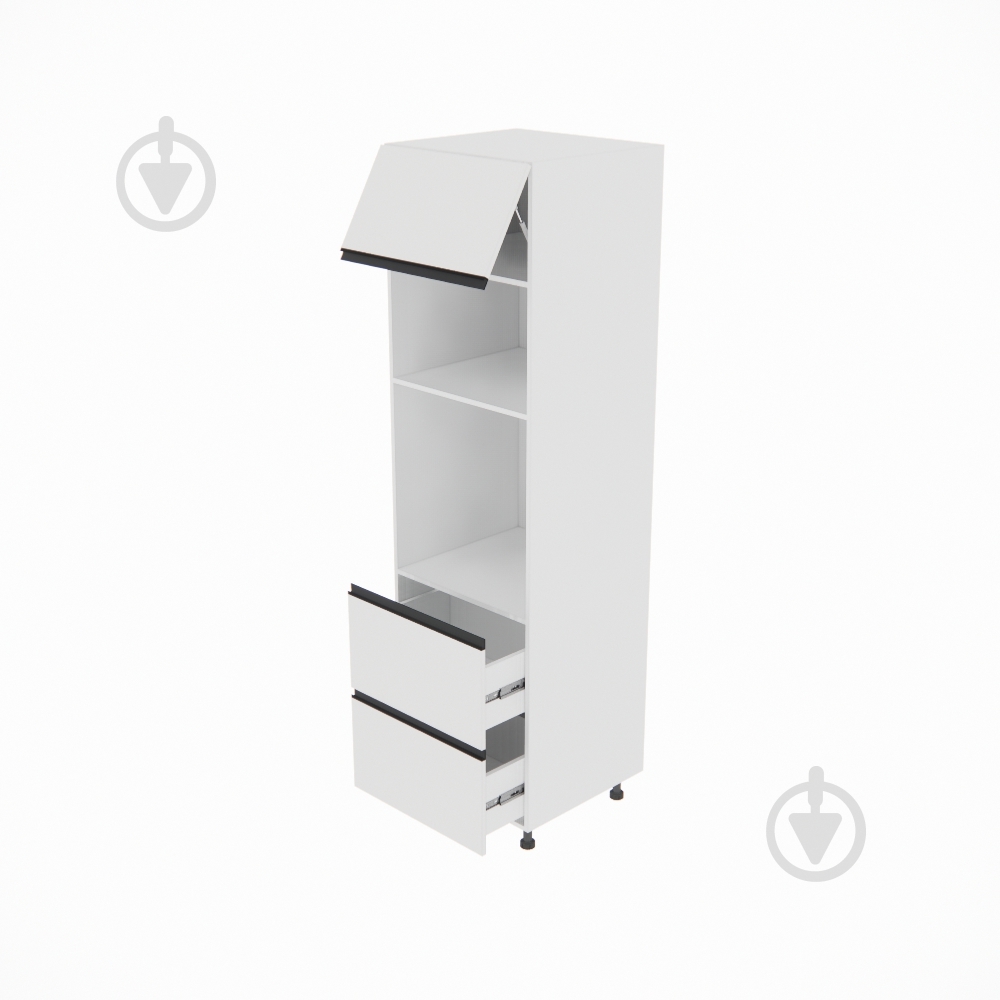 Шкаф під духовку та НВЧ-піч Софі ( П 60 ДШ п/мікрохв. (720) LUX ) білий/білий Світ Меблів - фото 2 Шкаф під духовку та НВЧ-піч Софі ( П 60 ДШ п/мікрохв. (720) LUX ) білий/білий Світ Меблів - фото 2