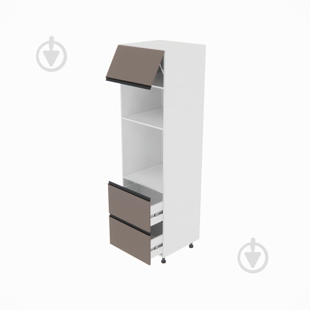 Шкаф під духовку та НВЧ-піч Софі ( П 60 ДШ п/мікрохв. (720) LUX ) глиняний сірий/білий Світ Меблів - фото 2 Шкаф під духовку та НВЧ-піч Софі ( П 60 ДШ п/мікрохв. (720) LUX ) глиняний сірий/білий Світ Меблів - фото 2