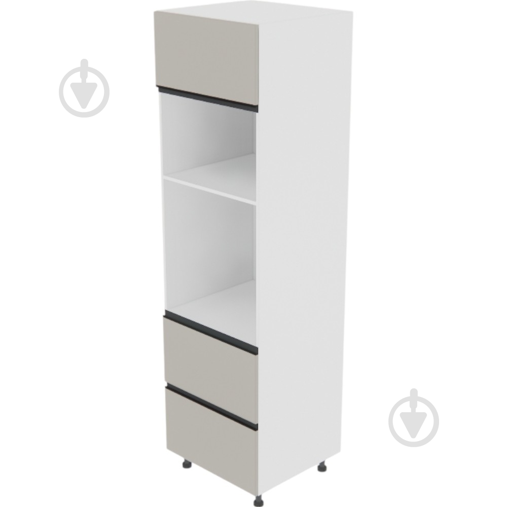 Шкаф під духовку та НВЧ-піч Софі ( П 60 ДШ п/мікрохв. (720) LUX ) кашемір/білий Світ Меблів - фото 1 Шкаф під духовку та НВЧ-піч Софі ( П 60 ДШ п/мікрохв. (720) LUX ) кашемір/білий Світ Меблів - фото 1