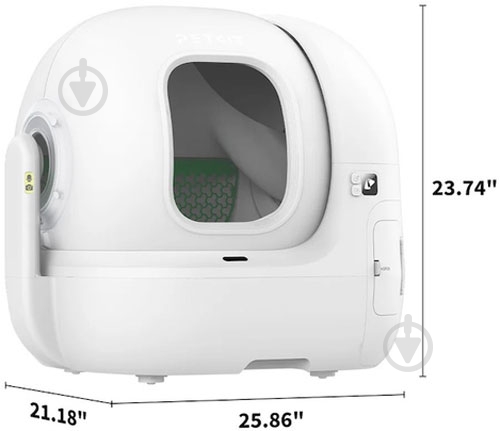 Лоток PETKIT автоматичний Purobot Max Pro with Camera (P9904) - фото 12 Лоток PETKIT автоматичний Purobot Max Pro with Camera (P9904) - фото 12