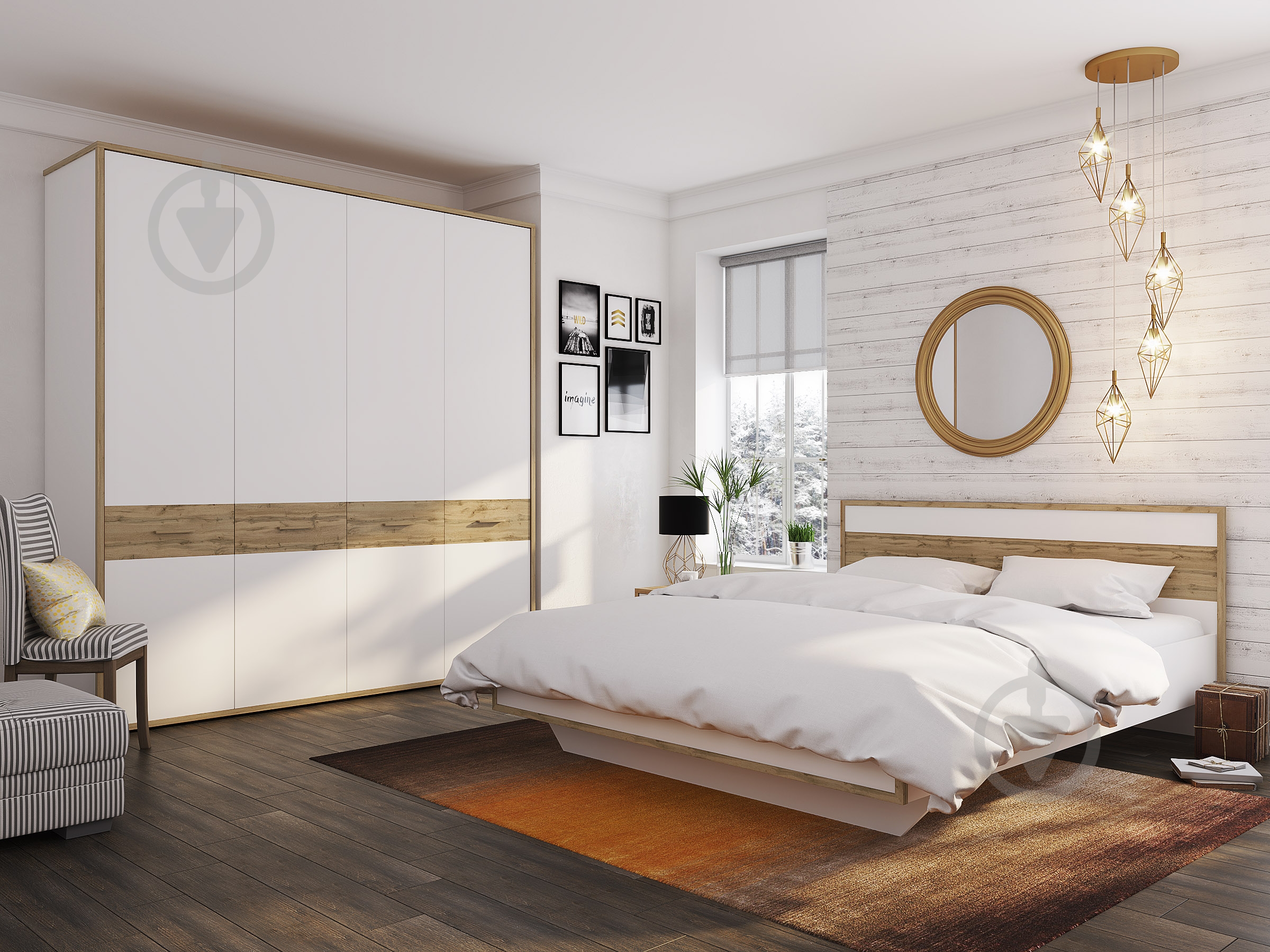 Кровать Софро Синди 160 160x200 см белый - фото 2