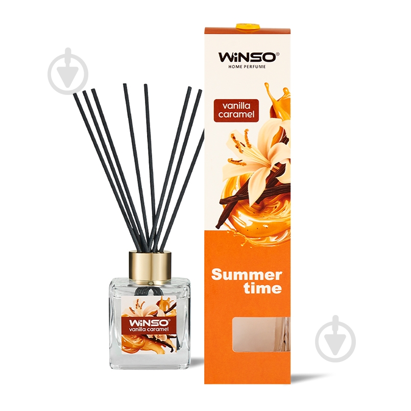 Ароматизатор подвесной WINSO Summer Time" Vanilla Caramel 990010 50 мл - фото 1