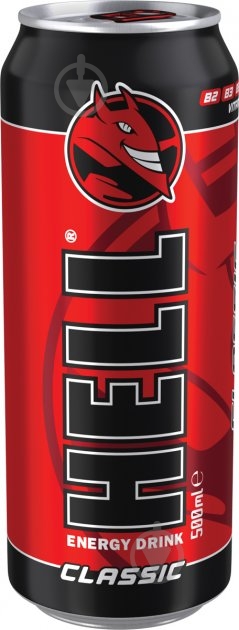 Энергетический напиток HELL Classic 0,5 л - фото 1 Энергетический напиток HELL Classic 0,5 л - фото 1