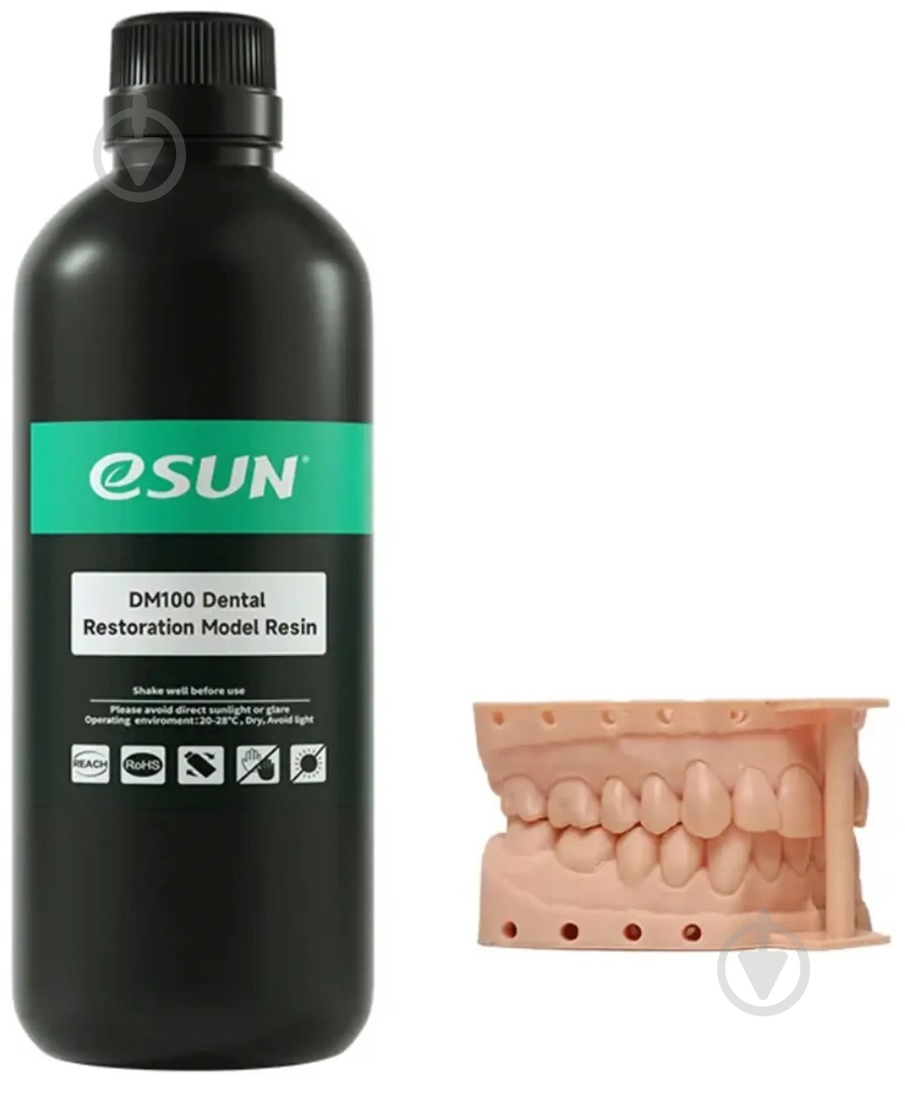 Смола фотополимерная Esun для стоматологических изделий 1кг бежевая (DM100-BG1) - фото 1 Смола фотополимерная Esun для стоматологических изделий 1кг бежевая (DM100-BG1) - фото 1