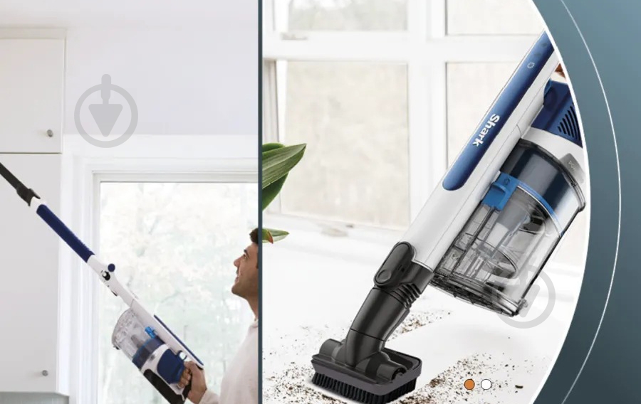 Пилосос акумуляторний Shark PowerPro IZ380EU white/blue - фото 4