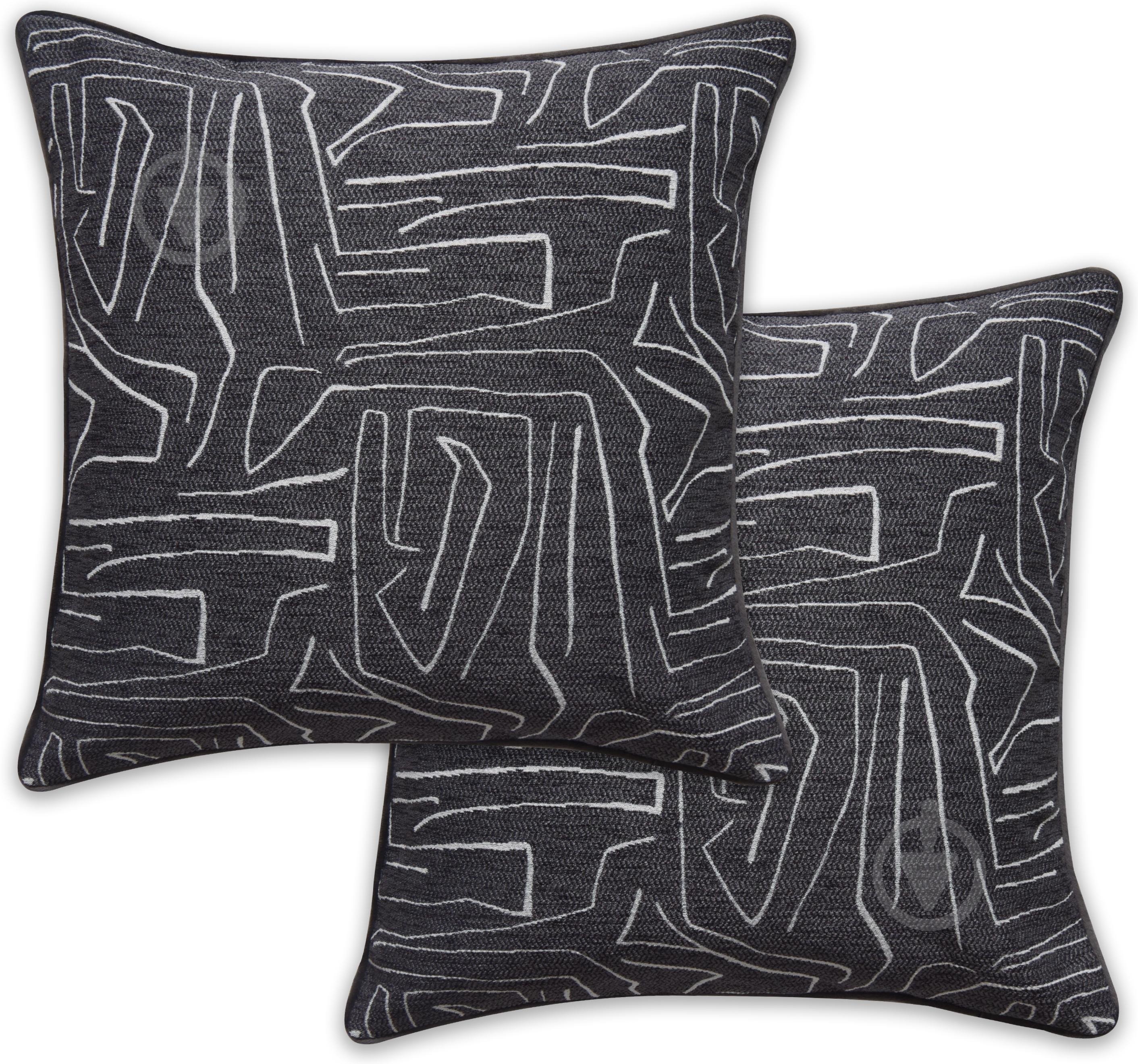 Подушка декоративная Nelda 40x45 см графит La Nuit - фото 1