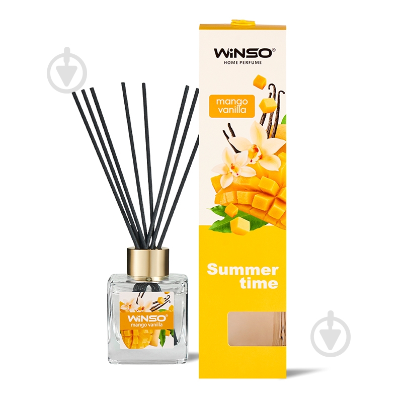Ароматизатор подвесной WINSO Summer Time" Mango Vanilla 539880 50 мл - фото 1
