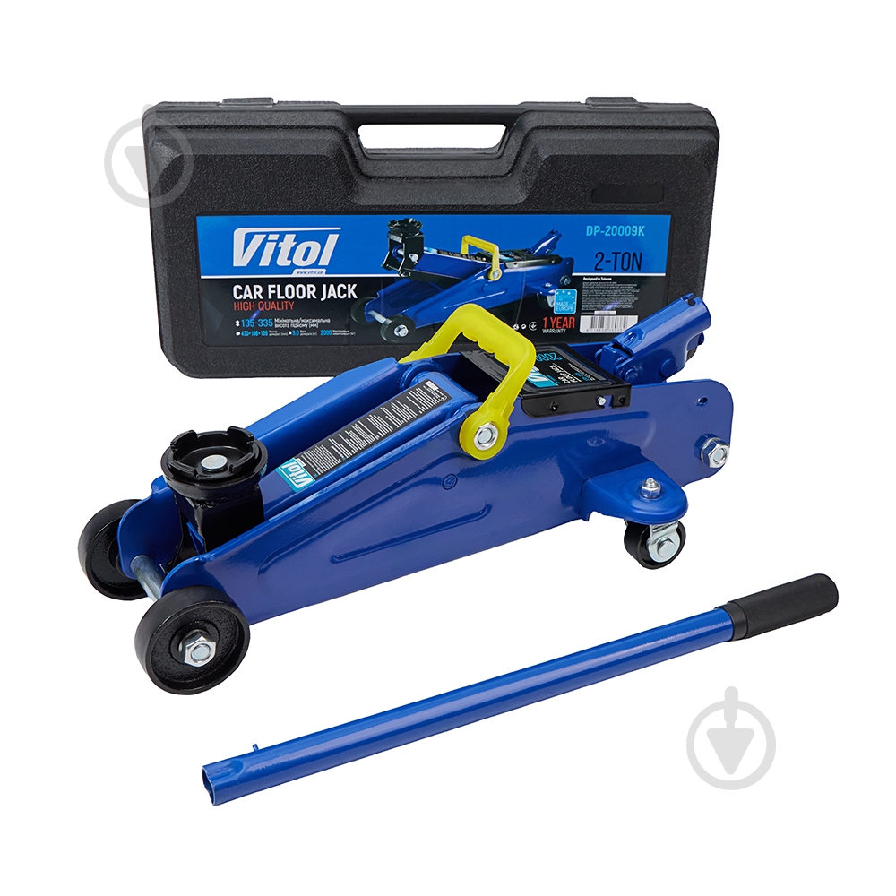 Домкрат гідравлічний Vitol 130-345 мм DP-20009K 2 т - фото 13