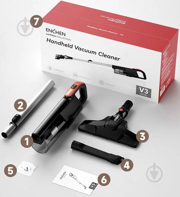 Пилосос ENCHEN Vacuum Cleaner V3 black - фото 8