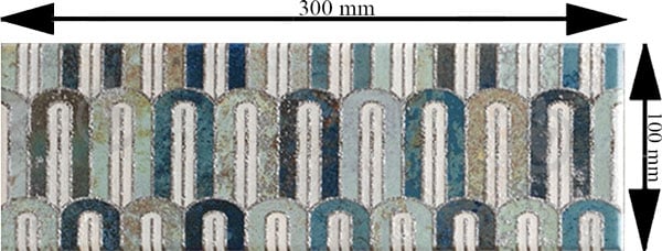 Плитка Mainzu Bellagio Arco Blu Decor 10x30 см - фото 2