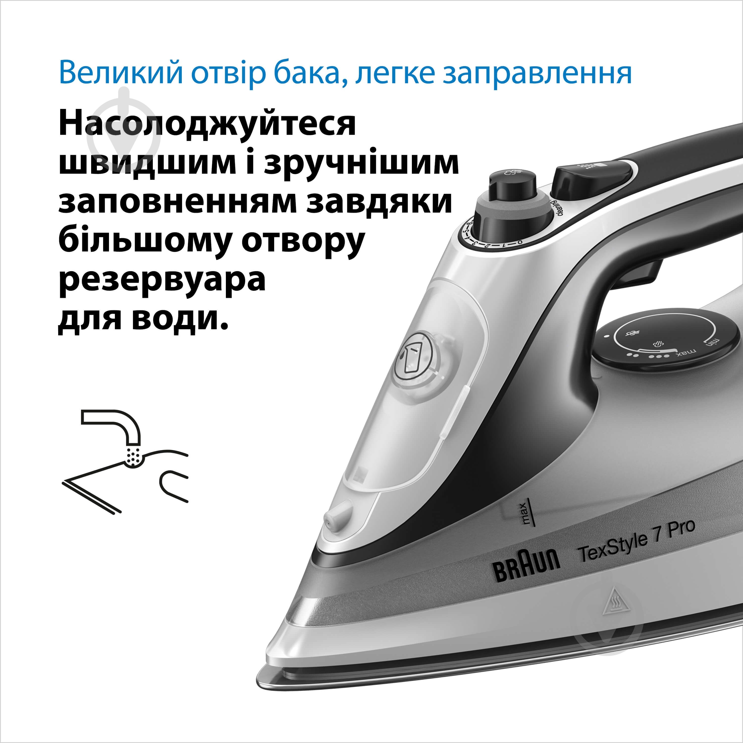Праска Braun SI7149WB TexStyle 7 Pro - фото 6